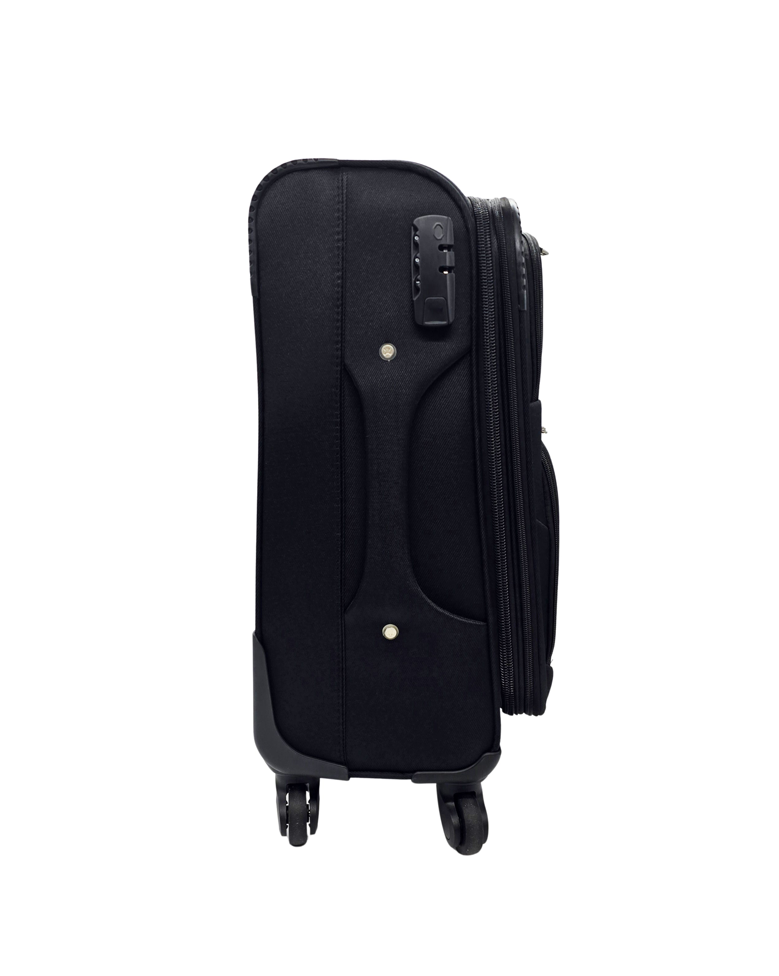 SOFT COVER ABS LIGHT WEIGHT LUGGAGES (BLACK)
